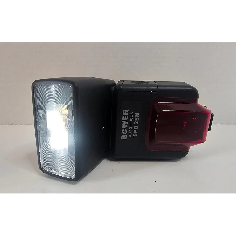 Bower Auto Focus SFD35N Camera Flash Speedlight For Nikon Cameras UNTESTED